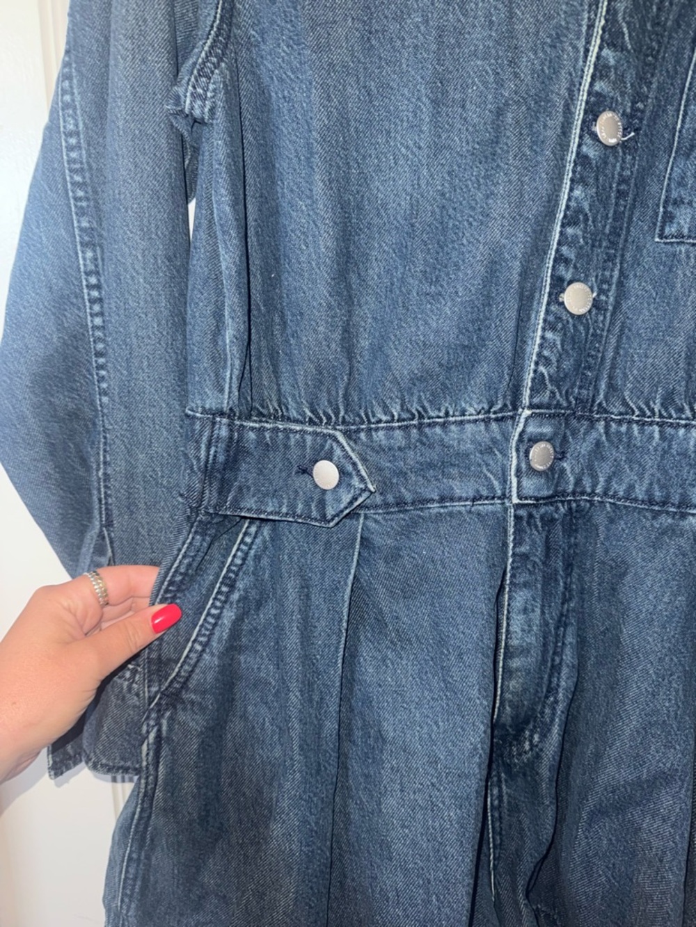 Universal Thread Button-Front Romper - Picture 3 of 4